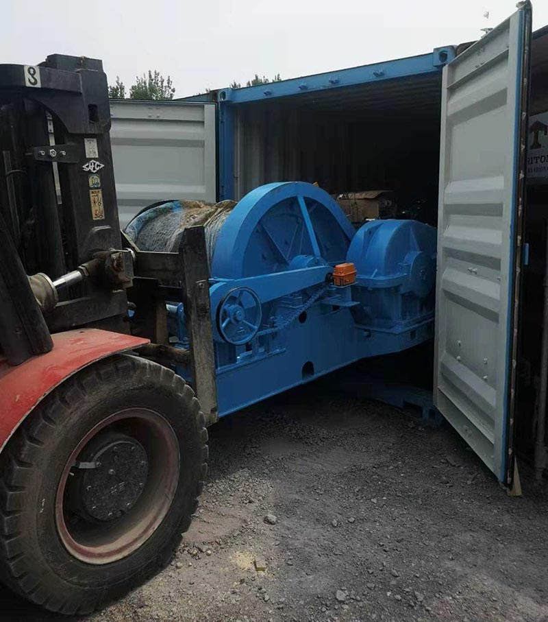10T - 600M Electric Winch finished and shipped to South Korea